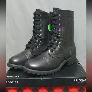 Arizona Women’s Memory Foam Lace-up Combat Boot - Size 6